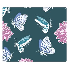 Butterfly  Double Sided Flano Blanket (small) 