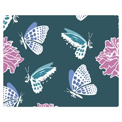 Butterfly  Double Sided Flano Blanket (medium)  by Hansue