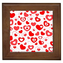 Hearts Framed Tiles by Hansue