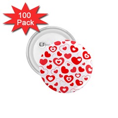 Hearts 1 75  Buttons (100 Pack)  by Hansue