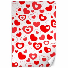 Hearts Canvas 24  X 36  by Hansue