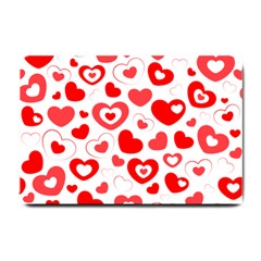 Hearts Small Doormat  by Hansue