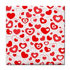 Hearts Face Towel by Hansue