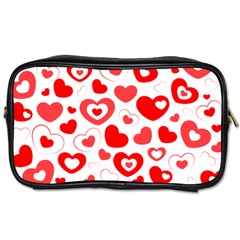 Hearts Toiletries Bag (one Side)