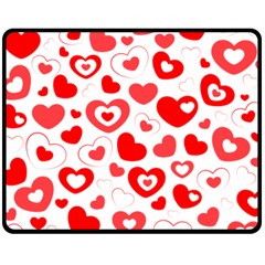 Hearts Fleece Blanket (medium) 