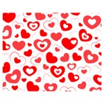 Hearts Double Sided Flano Blanket (Medium)  60 x50  Blanket Back