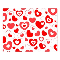 Hearts Double Sided Flano Blanket (large)  by Hansue