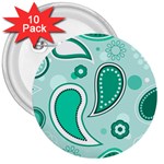 Seamless 3  Buttons (10 pack)  Front