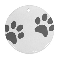 Pets Footprints Ornament (round) by Hansue