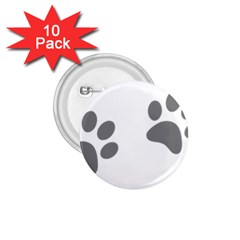 Pets Footprints 1 75  Buttons (10 Pack) by Hansue