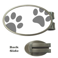 Pets Footprints Money Clips (oval)  by Hansue