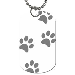 Pets Footprints Dog Tag (two Sides) by Hansue