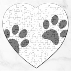 Pets Footprints Jigsaw Puzzle (heart) by Hansue