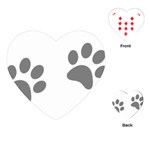 Pets footPrints Playing Cards (Heart) Front