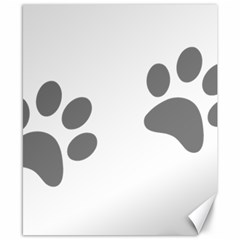 Pets Footprints Canvas 8  X 10  by Hansue