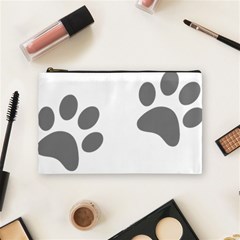 Pets Footprints Cosmetic Bag (medium) by Hansue