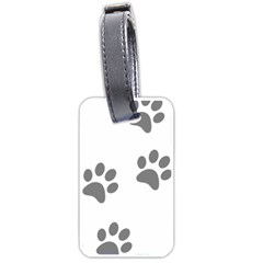 Pets Footprints Luggage Tags (one Side)  by Hansue