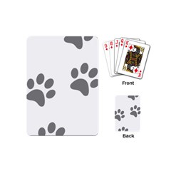 Pets Footprints Playing Cards (mini) by Hansue