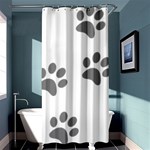 Pets footPrints Shower Curtain 36  x 72  (Stall)  Curtain(36 X72 ) - 33.26 x66.24  Curtain(36 X72 )