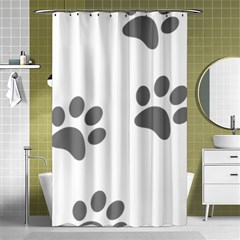 Pets Footprints Shower Curtain 48  X 72  (small)  by Hansue