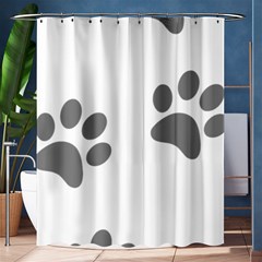 Pets Footprints Shower Curtain 60  X 72  (medium)  by Hansue