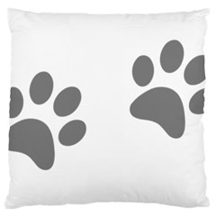 Pets Footprints Large Cushion Case (one Side) by Hansue