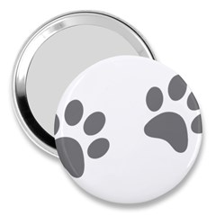 Pets Footprints 3  Handbag Mirrors by Hansue