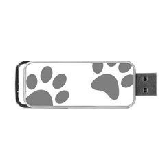 Pets Footprints Portable Usb Flash (two Sides) by Hansue