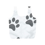 Pets footPrints Full Print Recycle Bag (S) Back