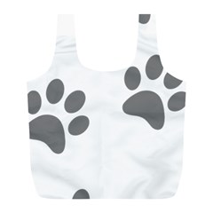 Pets Footprints Full Print Recycle Bag (l) by Hansue