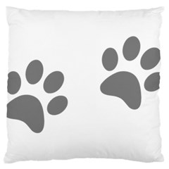 Pets Footprints Standard Flano Cushion Case (one Side) by Hansue