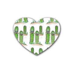 Prickle Plants2 Heart Coaster (4 Pack)  by ArtByAng