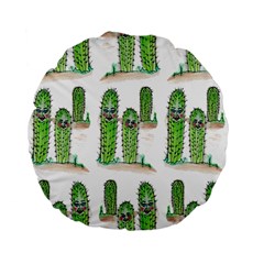 Prickle Plants2 Standard 15  Premium Flano Round Cushions by ArtByAng