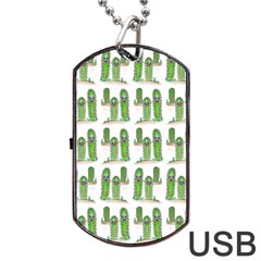 Prickle Plants Dog Tag Usb Flash (two Sides) by ArtByAng