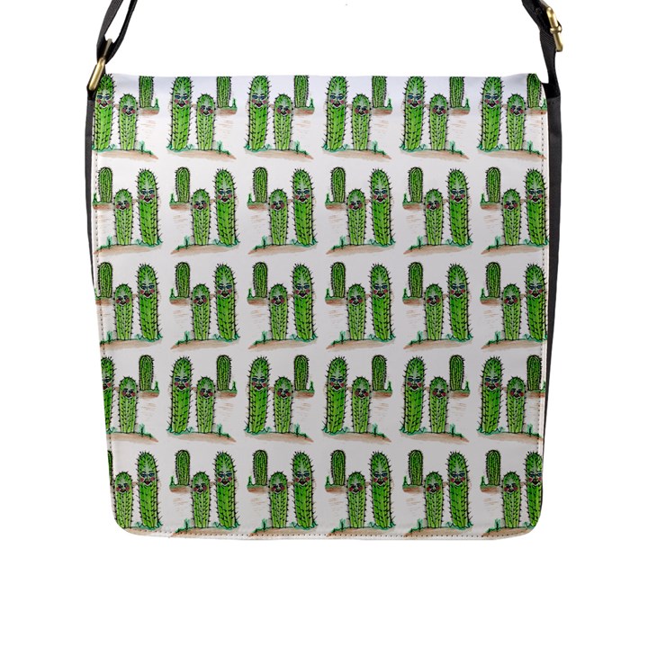 Prickle Plants Flap Closure Messenger Bag (L)