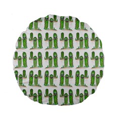 Prickle Plants Standard 15  Premium Flano Round Cushions by ArtByAng