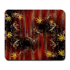 Mary Jane Burgundy Black And Gold Bedsheets  Large Mousepads by flipstylezfashionsLLC