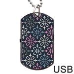 Background Wallpaper Abstract Art Dog Tag USB Flash (Two Sides) Front