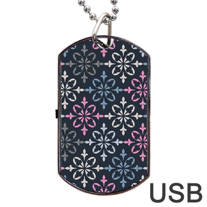 Background Wallpaper Abstract Art Dog Tag USB Flash (Two Sides)