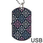 Background Wallpaper Abstract Art Dog Tag USB Flash (Two Sides) Back