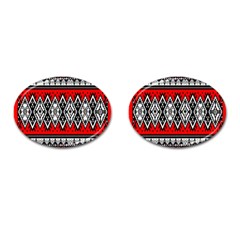 Decoration Pattern Style Retro Cufflinks (oval) by Nexatart