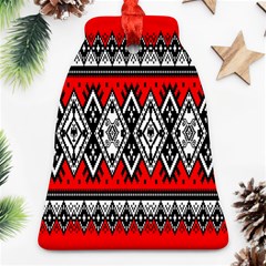 Decoration Pattern Style Retro Bell Ornament (two Sides) by Nexatart