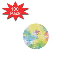 Abstract Pattern Color Art Texture 1  Mini Buttons (100 Pack)  by Nexatart