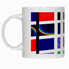 Color Graffiti Pattern Geometric White Mugs by Nexatart