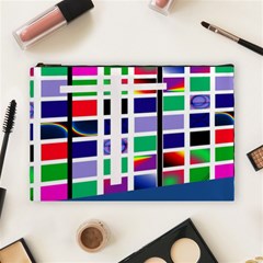 Color Graffiti Pattern Geometric Cosmetic Bag (large) by Nexatart