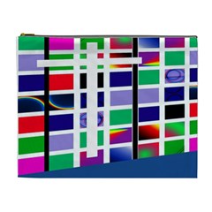 Color Graffiti Pattern Geometric Cosmetic Bag (xl) by Nexatart