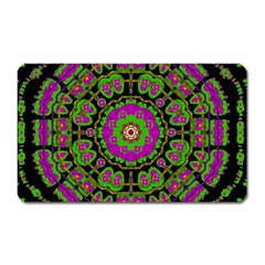 Flowers And More Floral Dancing A Happy Dance Magnet (Rectangular)