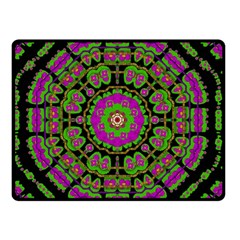 Flowers And More Floral Dancing A Happy Dance Double Sided Fleece Blanket (small)  by pepitasart