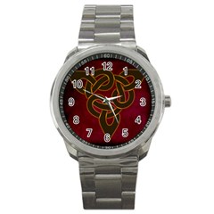 Beautiful Art Pattern Sport Metal Watch