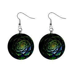 Nature Desktop Flora Color Pattern Mini Button Earrings